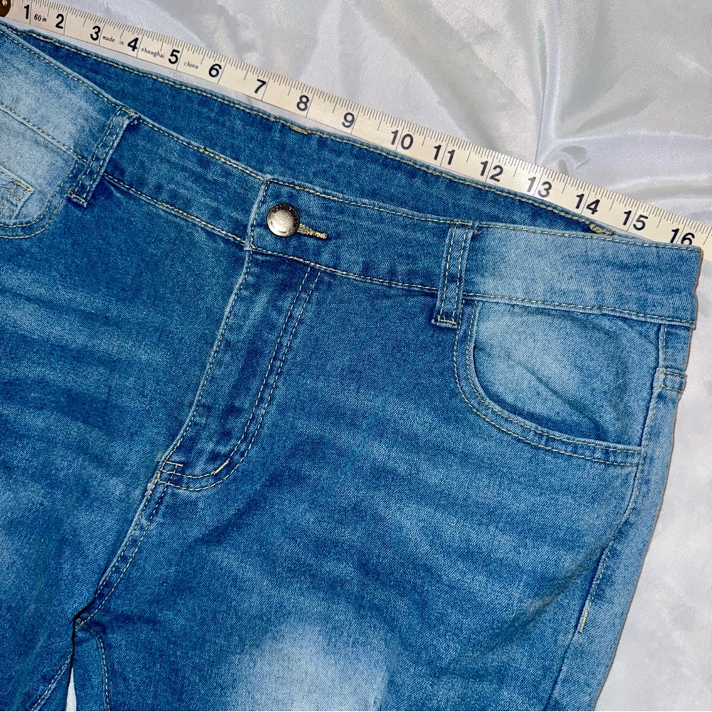 American Flag Bell Bottom Blue Jeans‎ Rock&Roll/CountryWestern Ladies 2XL/36W - Picture 4 of 6